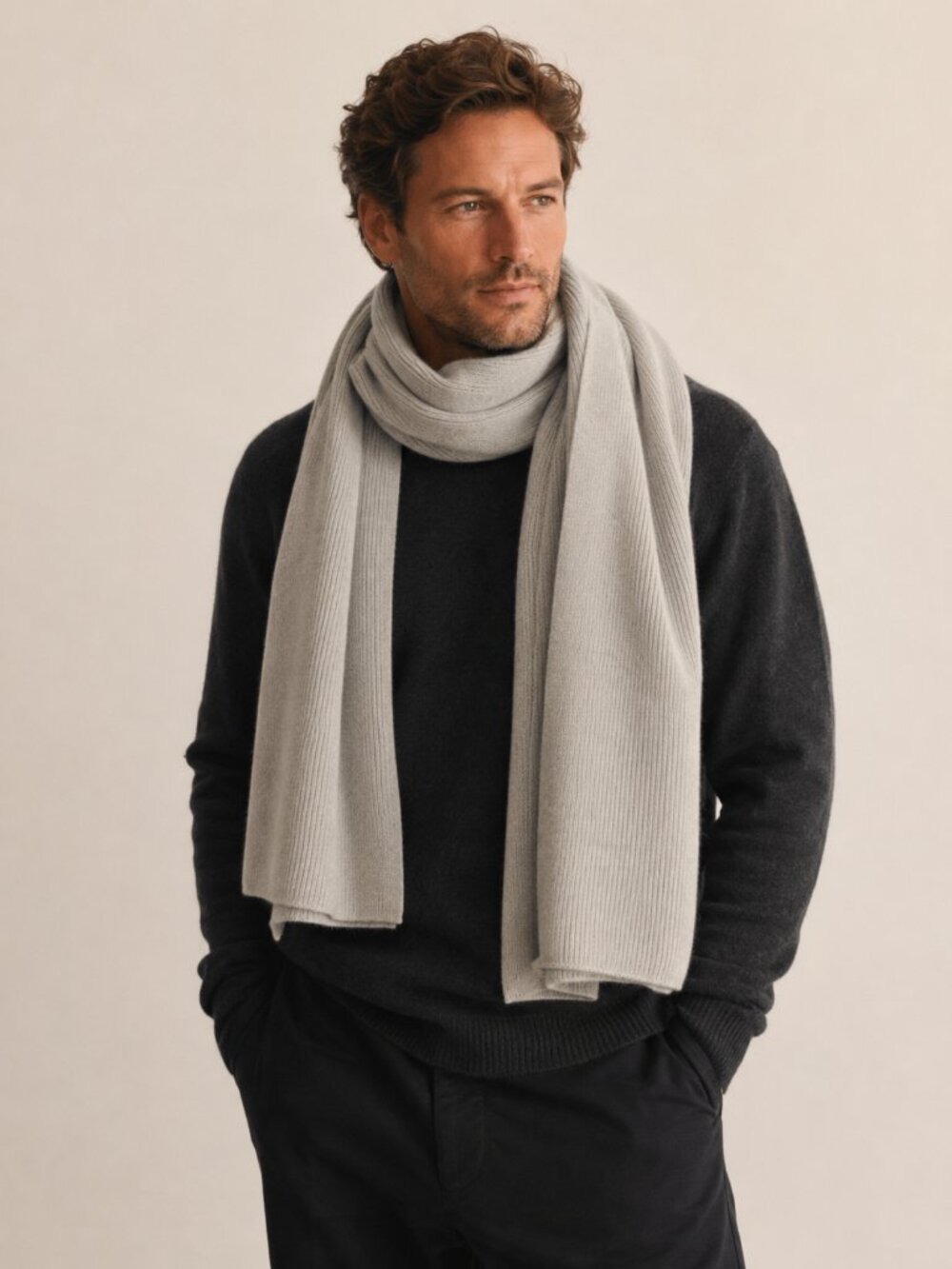 Buck Mason Idllywind Cashmere Merino Scarf Unisex NWT - Picture 2 of 8